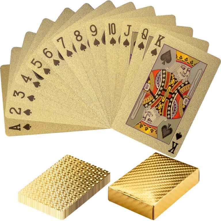 Tuin 60782 Poker karty plastové - zlaté GamesPlanet®