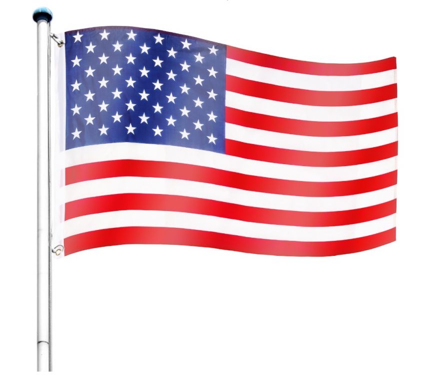 Tuin 60930 Vlajkový stožár vč. vlajky USA - 6