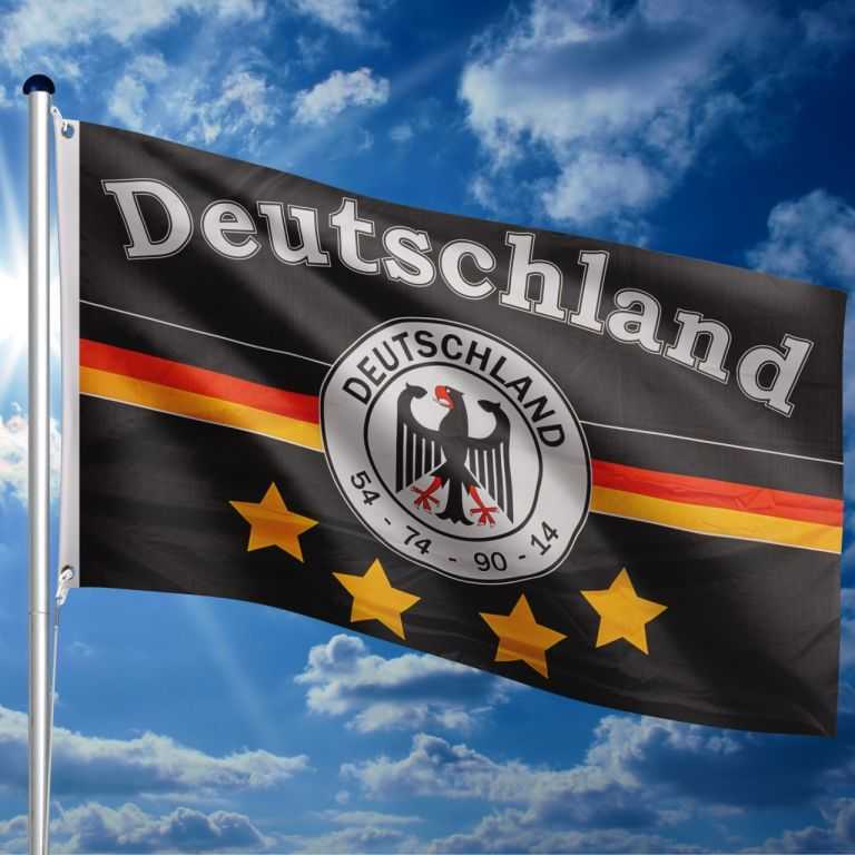 FLAGMASTER Vlajkový stožár vč. vlajky německého týmu
