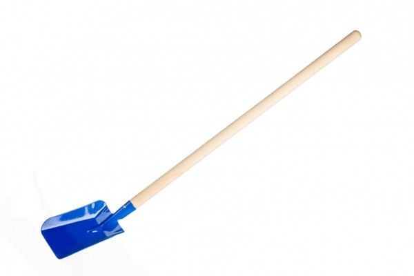 Lopata/Lopatka modrá s násadou kov/dřevo 80 cm nářadí Teddies
