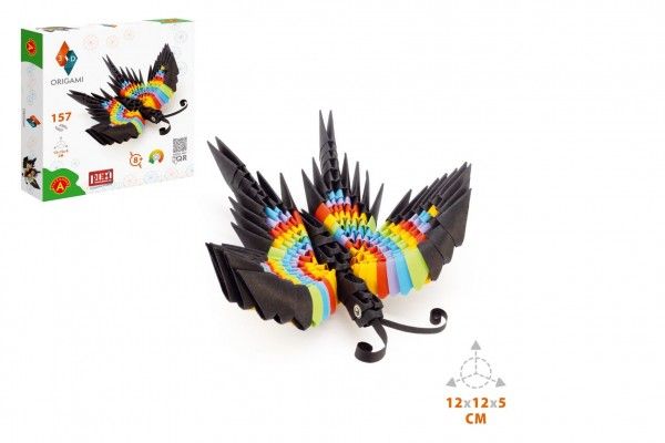 Origami 3D Motýl kreativní sada v krabičce 19x20x4cm Teddies