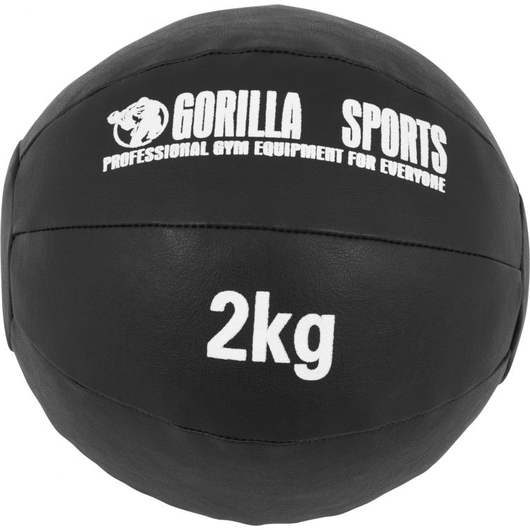 Gorilla Sports Kožený medicinbal